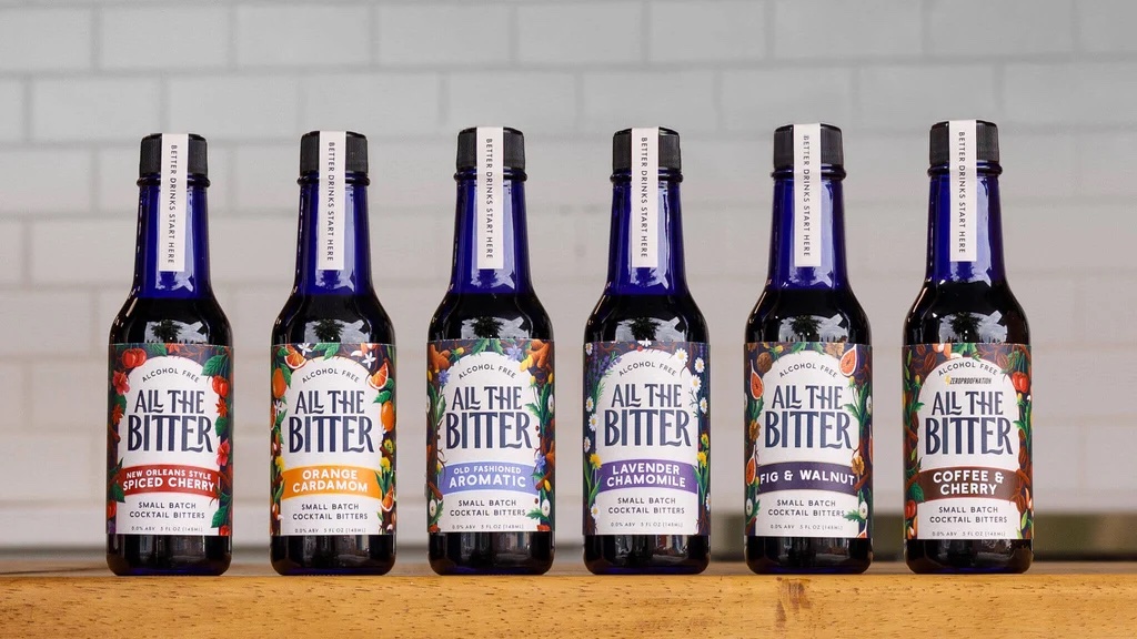 All The Bitter non-alcoholic cocktail bitters lineup